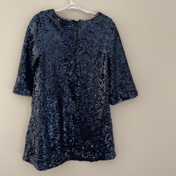 Sequin A-line Dress, Navy Blue, size S/P - Picture 2 of 4